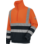 HIGH VISIBILITY afritsbaar werkshirt Oranje/Marine