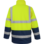 Würth MODYF high-visibility 4-in-1 werkparka, geel/marineblauw