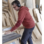 Baksteenrode Fusion-werksweater van Würth MODYF